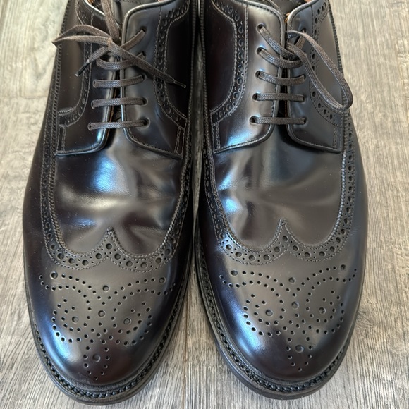 Brooks Brothers 10.5 Italy Oxford Wingtip EXCELLENT condition leather classic - Picture 3 of 10
